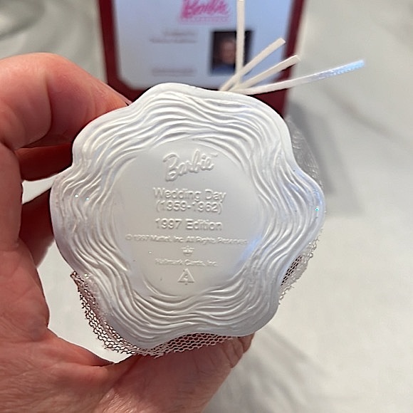 1997 Barbie Wedding Day Ornament by Hallmark - In Box - Picture 6 of 9